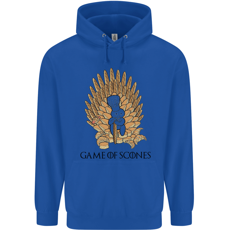 Game of Scones Funny Movie Parody GOT Mens 80% Cotton Hoodie Royal Blue