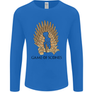 Game of Scones Funny Movie Parody GOT Mens Long Sleeve T-Shirt Royal Blue