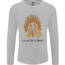 Game of Scones Funny Movie Parody GOT Mens Long Sleeve T-Shirt Sports Grey