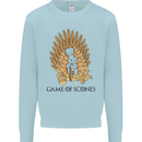 Game of Scones Funny Movie Parody GOT Mens Sweatshirt Jumper Light Blue