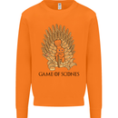 Game of Scones Funny Movie Parody GOT Mens Sweatshirt Jumper Orange
