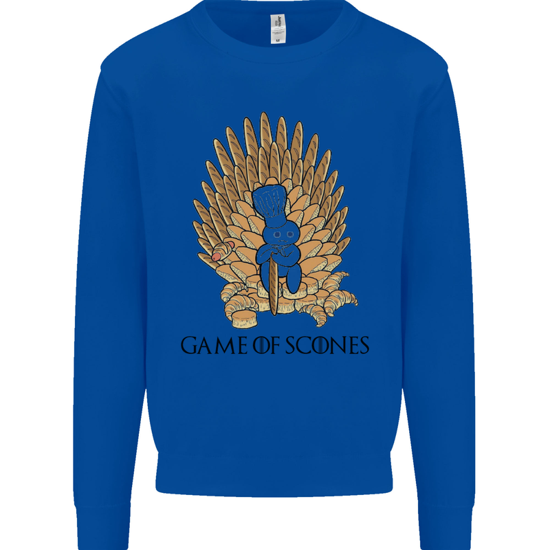 Game of Scones Funny Movie Parody GOT Mens Sweatshirt Jumper Royal Blue
