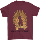 Game of Scones Funny Movie Parody GOT Mens T-Shirt Cotton Gildan Maroon