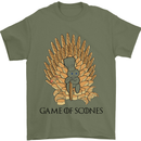Game of Scones Funny Movie Parody GOT Mens T-Shirt Cotton Gildan Military Green