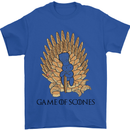 Game of Scones Funny Movie Parody GOT Mens T-Shirt Cotton Gildan Royal Blue