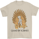 Game of Scones Funny Movie Parody GOT Mens T-Shirt Cotton Gildan Sand