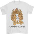 Game of Scones Funny Movie Parody GOT Mens T-Shirt Cotton Gildan White