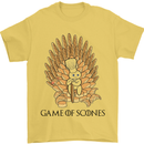 Game of Scones Funny Movie Parody GOT Mens T-Shirt Cotton Gildan Yellow