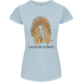 Game of Scones Funny Movie Parody GOT Womens Petite Cut T-Shirt Light Blue