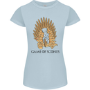 Game of Scones Funny Movie Parody GOT Womens Petite Cut T-Shirt Light Blue