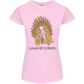 Game of Scones Funny Movie Parody GOT Womens Petite Cut T-Shirt Light Pink