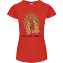 Game of Scones Funny Movie Parody GOT Womens Petite Cut T-Shirt Red