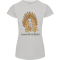 Game of Scones Funny Movie Parody GOT Womens Petite Cut T-Shirt Sports Grey