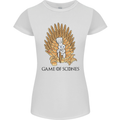 Game of Scones Funny Movie Parody GOT Womens Petite Cut T-Shirt White