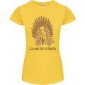 Game of Scones Funny Movie Parody GOT Womens Petite Cut T-Shirt Yellow