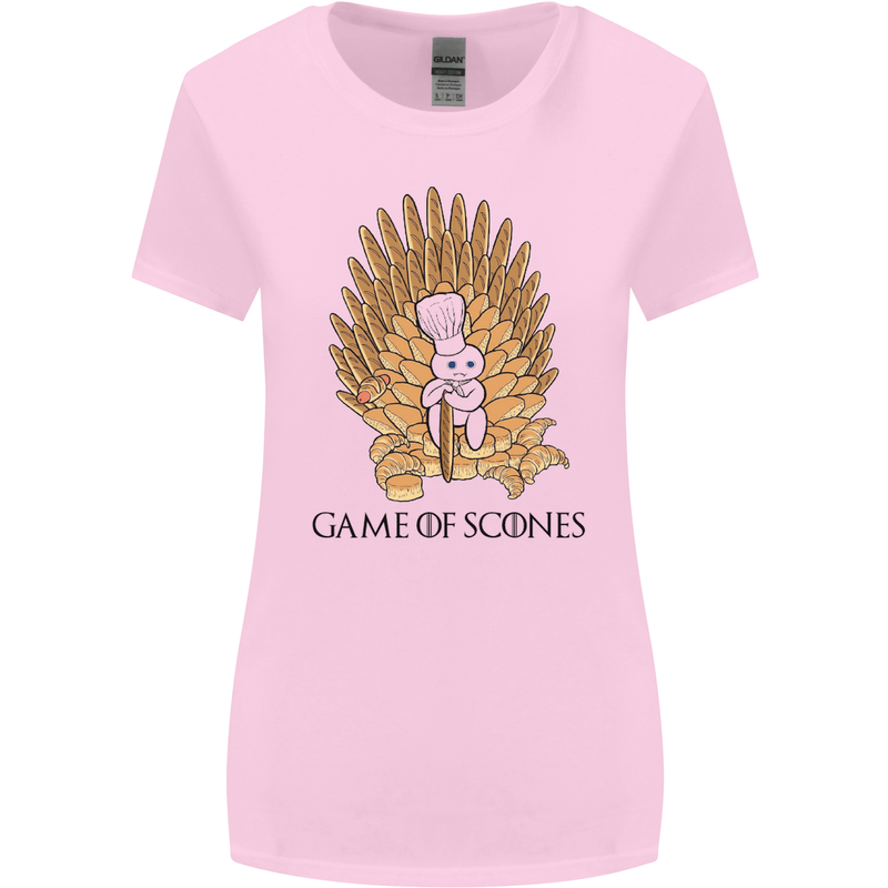 Game of Scones Funny Movie Parody GOT Womens Wider Cut T-Shirt Light Pink