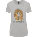 Game of Scones Funny Movie Parody GOT Womens Wider Cut T-Shirt Sports Grey