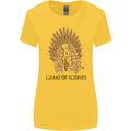 Game of Scones Funny Movie Parody GOT Womens Wider Cut T-Shirt Yellow