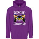 Gamer I Thought Said Extra Lives Gaming Childrens Kids Hoodie Purple