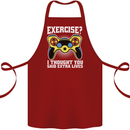 Gamer I Thought Said Extra Lives Gaming Cotton Apron 100% Organic Maroon