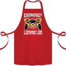 Gamer I Thought Said Extra Lives Gaming Cotton Apron 100% Organic Red