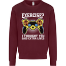 Gamer I Thought Said Extra Lives Gaming Kids Sweatshirt Jumper Maroon