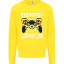 Gamer I Thought Said Extra Lives Gaming Kids Sweatshirt Jumper Yellow