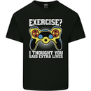 Gamer I Thought Said Extra Lives Gaming Mens Cotton T-Shirt Tee Top Black