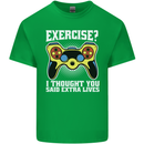 Gamer I Thought Said Extra Lives Gaming Mens Cotton T-Shirt Tee Top Irish Green
