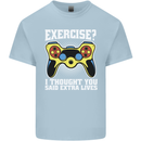 Gamer I Thought Said Extra Lives Gaming Mens Cotton T-Shirt Tee Top Light Blue