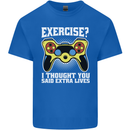 Gamer I Thought Said Extra Lives Gaming Mens Cotton T-Shirt Tee Top Royal Blue
