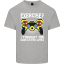 Gamer I Thought Said Extra Lives Gaming Mens Cotton T-Shirt Tee Top Sports Grey