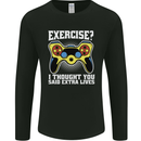 Gamer I Thought Said Extra Lives Gaming Mens Long Sleeve T-Shirt Black
