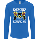 Gamer I Thought Said Extra Lives Gaming Mens Long Sleeve T-Shirt Royal Blue