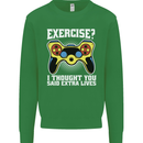 Gamer I Thought Said Extra Lives Gaming Mens Sweatshirt Jumper Irish Green