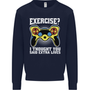 Gamer I Thought Said Extra Lives Gaming Mens Sweatshirt Jumper Navy Blue