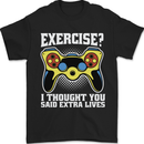 Gamer I Thought Said Extra Lives Gaming Mens T-Shirt 100% Cotton Black