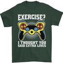 Gamer I Thought Said Extra Lives Gaming Mens T-Shirt 100% Cotton Forest Green