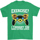 Gamer I Thought Said Extra Lives Gaming Mens T-Shirt 100% Cotton Irish Green
