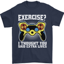 Gamer I Thought Said Extra Lives Gaming Mens T-Shirt 100% Cotton Navy Blue