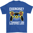 Gamer I Thought Said Extra Lives Gaming Mens T-Shirt 100% Cotton Royal Blue