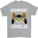 Gamer I Thought Said Extra Lives Gaming Mens T-Shirt 100% Cotton Sports Grey