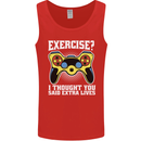 Gamer I Thought Said Extra Lives Gaming Mens Vest Tank Top Red