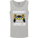 Gamer I Thought Said Extra Lives Gaming Mens Vest Tank Top Sports Grey