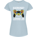 Gamer I Thought Said Extra Lives Gaming Womens Petite Cut T-Shirt Light Blue