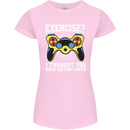 Gamer I Thought Said Extra Lives Gaming Womens Petite Cut T-Shirt Light Pink