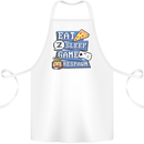 Gaming Eat Sleep Game Respawn Gamer Arcade Cotton Apron 100% Organic White