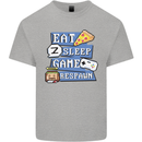 Gaming Eat Sleep Game Respawn Gamer Arcade Kids T-Shirt Childrens Sports Grey