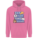 Gaming Eat Sleep Game Respawn Gamer Arcade Mens 80% Cotton Hoodie Azelea