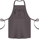 Gaming Vitruvian Gamer Funny Video Games Cotton Apron 100% Organic Dark Grey